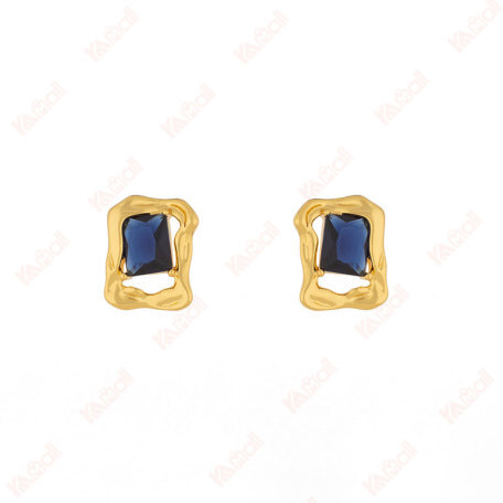 18k gold plated glamour earrings